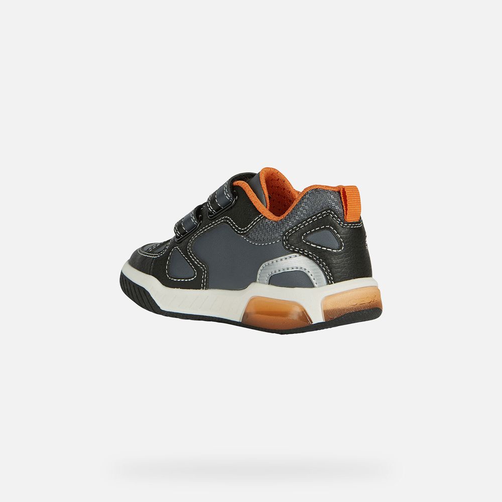 Geox Sneakers Black/Orange Inek - Geox Boys Shoes - ALMDRC976